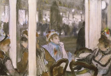 Frauen auf einer Caféterrasse, 1877